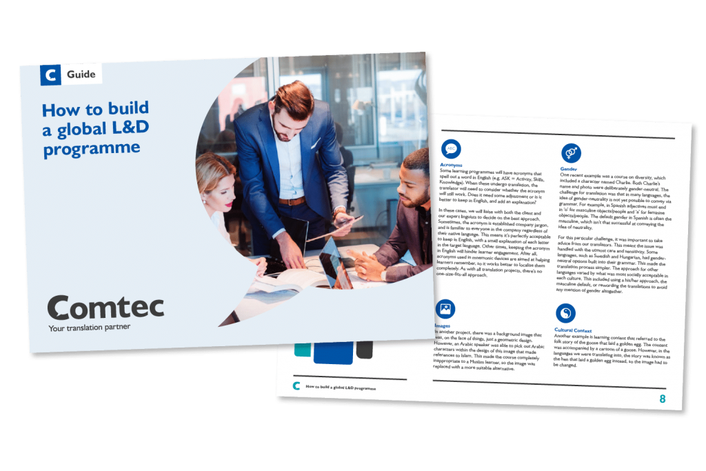global L&D programme